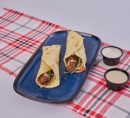 [R050] 2 meat Kebab sandwich combo - 2 كومبو ساندوتش كباب لحم